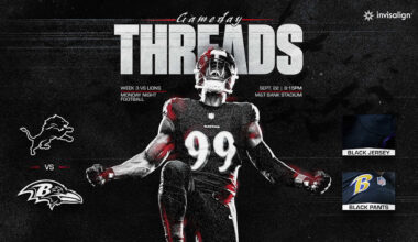 Ravens to Wear All-Black for Darkness Game on ‘Monday Night Football’ vs. Lions