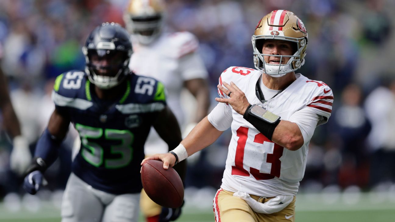 49ers' Brock Purdy a 'long shot' to play in Week 2, coach says