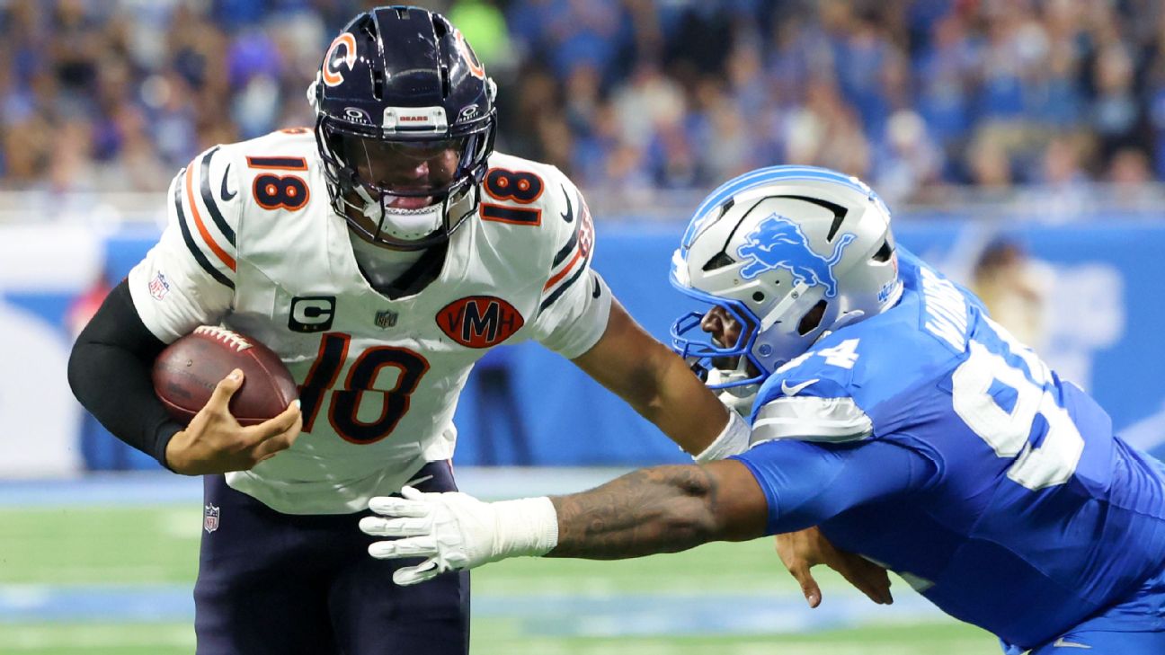 Bears encouraged by QB Caleb Williams' growth in Week 2 loss