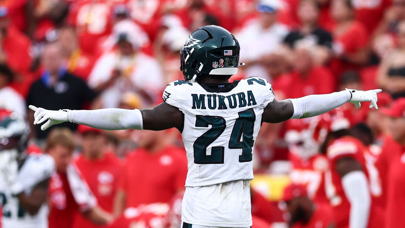 Philadelphia Eagles' Andrew Mukuba, snaffler of Travis Kelce error, puts Zimbabwe on NFL map