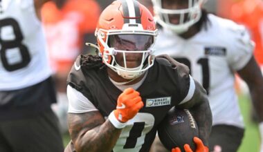 Browns activate rookie RB Quinshon Judkins; second-round pick set for NFL debut vs. Ravens