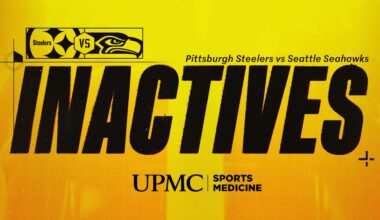 Steelers inactives for Week 2 vs Seahawks