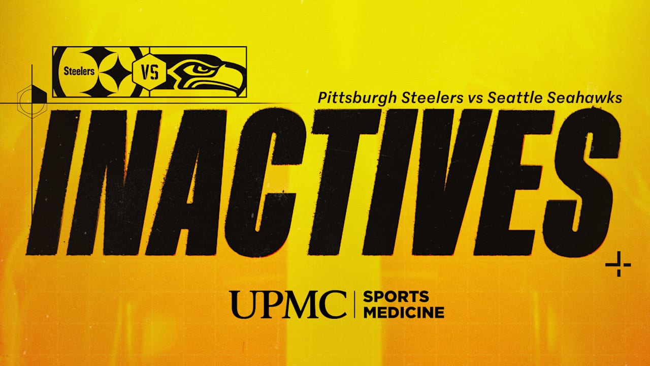 Steelers inactives for Week 2 vs Seahawks