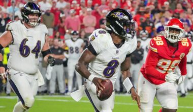 Week 4 NFL over/under parlay includes Ravens at Chiefs and pays better than 5-1 at Caesars