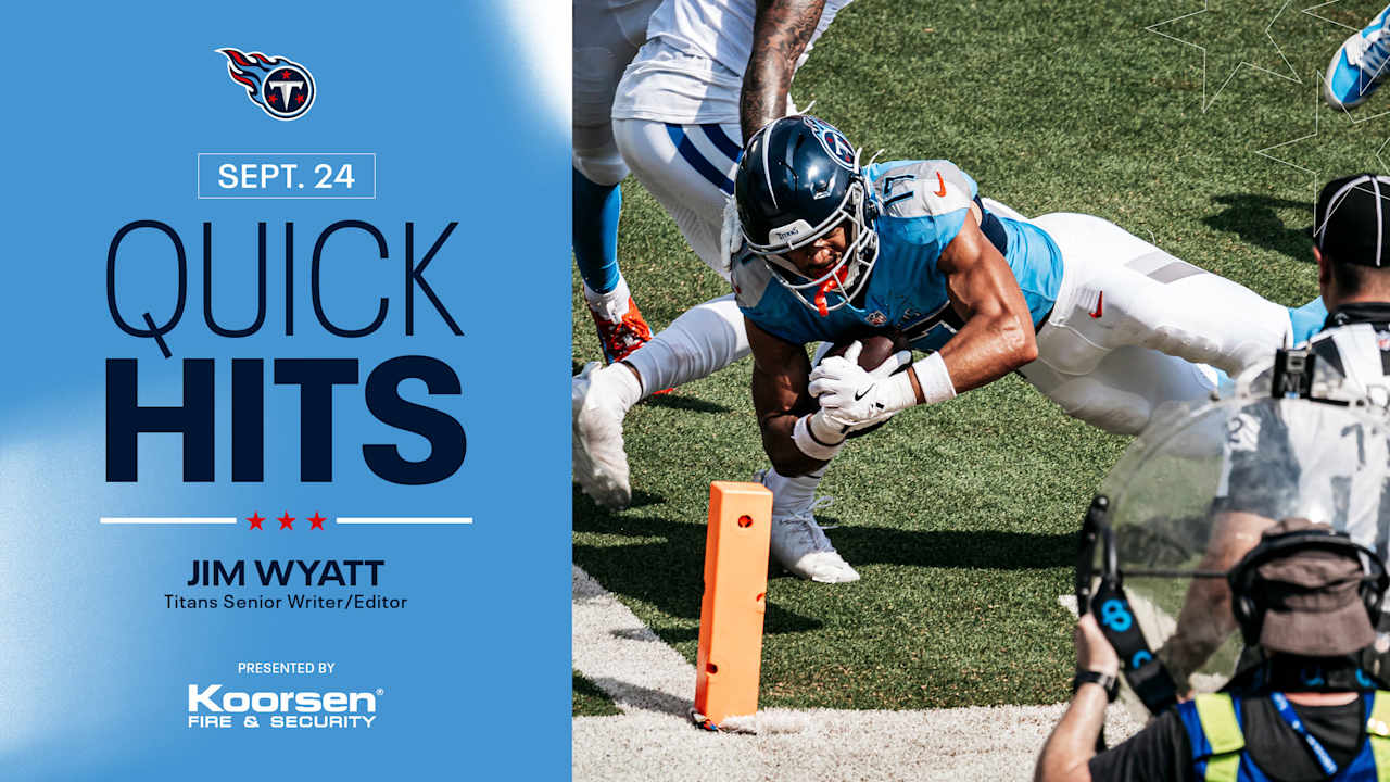 Quick Hits After Wednesday's Titans Practice