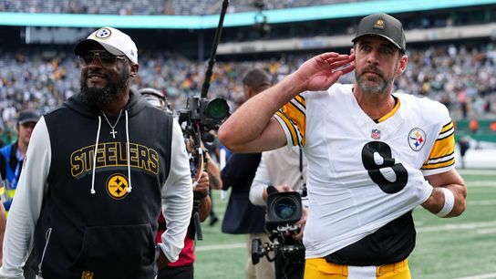 Steelers' Head Coach Mike Tomlin quarterback Aaron Rodgers