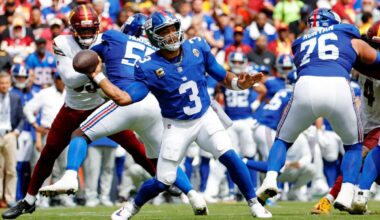 Giants’ Russell Wilson keeping trademark confidence with Jaxson Dart looming