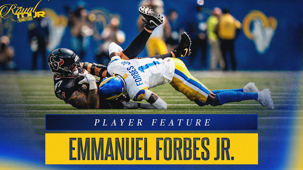 Rams cornerback Emmanuel Forbes Jr. showed off improved physicality, natural instincts as Week 1 starter