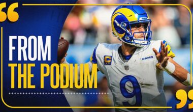 Rams head coach Sean McVay, quarterback Matthew Stafford and wide receiver Puka Nacua discuss Rams' season-opening win over the Texans