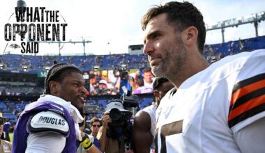 What Joe Flacco and the Browns Said After Loss to Ravens