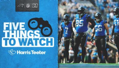 5 things to watch as Panthers try to keep momentum going against Patriots