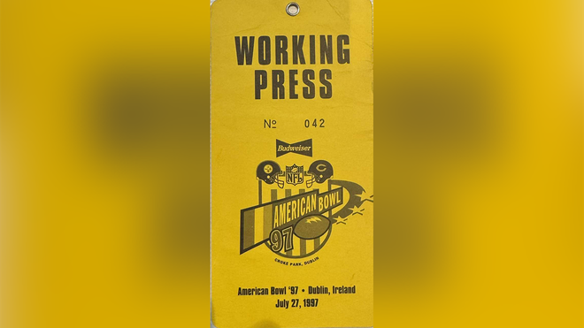 Steelers-Bears American Bowl press pass