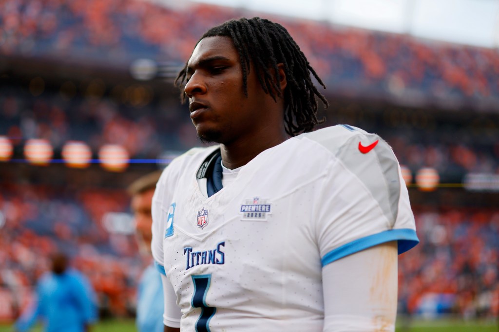 Tennessee Titans player on the field.