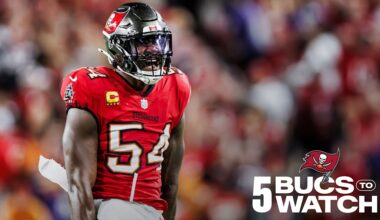 5 Bucs to Watch Against the Commanders