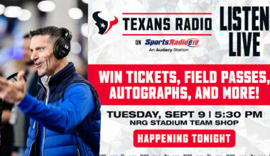 Join Texans Radio LIVE at the Team Shop at NRG Stadium