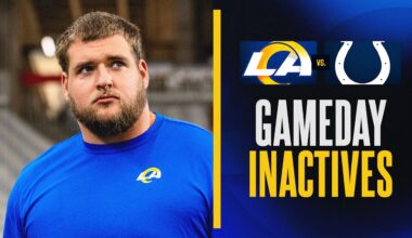 Tight end Terrance Ferguson and offensive lineman Beaux Limmer among Rams' inactives for Week 4 vs. Colts