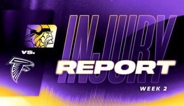Initial Vikings vs. Falcons Injury Report for Week 2 of 2025