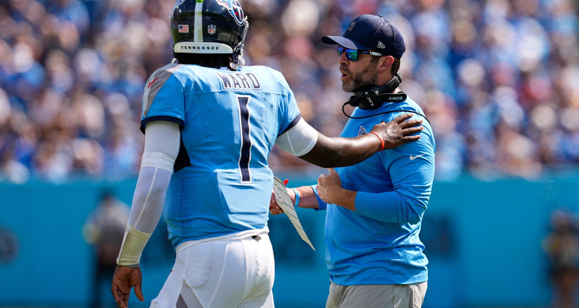 Under-pressure Brian Callahan forced to make difficult Titans coaching decision as fans call for him to be fired