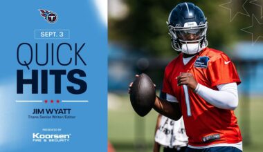 Quick Hits on the Titans After Wednesday's Practice - Tennessee Titans