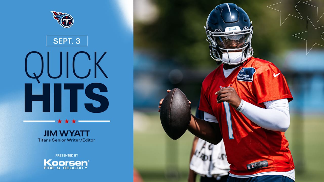 Quick Hits on the Titans After Wednesday's Practice - Tennessee Titans