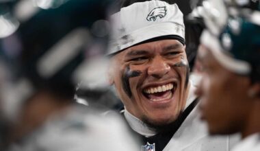 Eagles elevate Marcus Epps, Cameron Latu for Sunday's game against the Rams