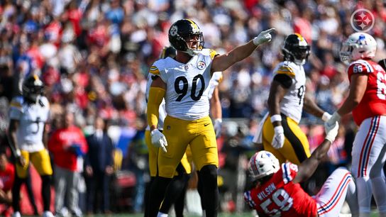 TJ Watt celebrates a sack vs the New England Patriots in Week 3, 2025. TJ Watt celebrates a sack vs the New England Patriots in Week 3, 2025.