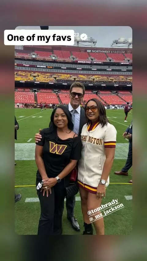 Regina Jackson four words with Tom Brady warmed hearts everywhere (Image credits: IG/X) Tom Brady and Regina Jackson