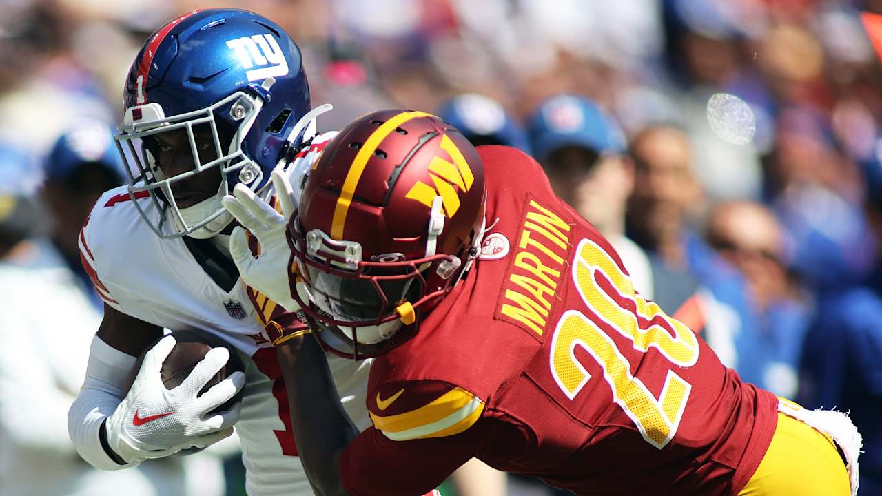 Practice notes | Commanders' new secondary faces first test in Malik Nabers