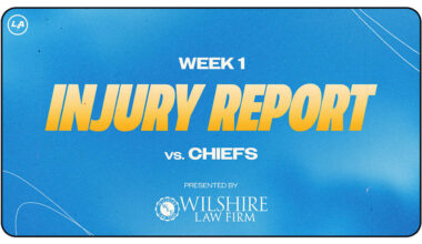Los Angeles Chargers Kansas City Chiefs Injury Report Week 1 2025