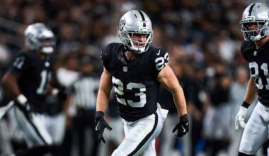 A glue guy, hype man and return threat, Dylan Laube wears many hats in the Raiders offense