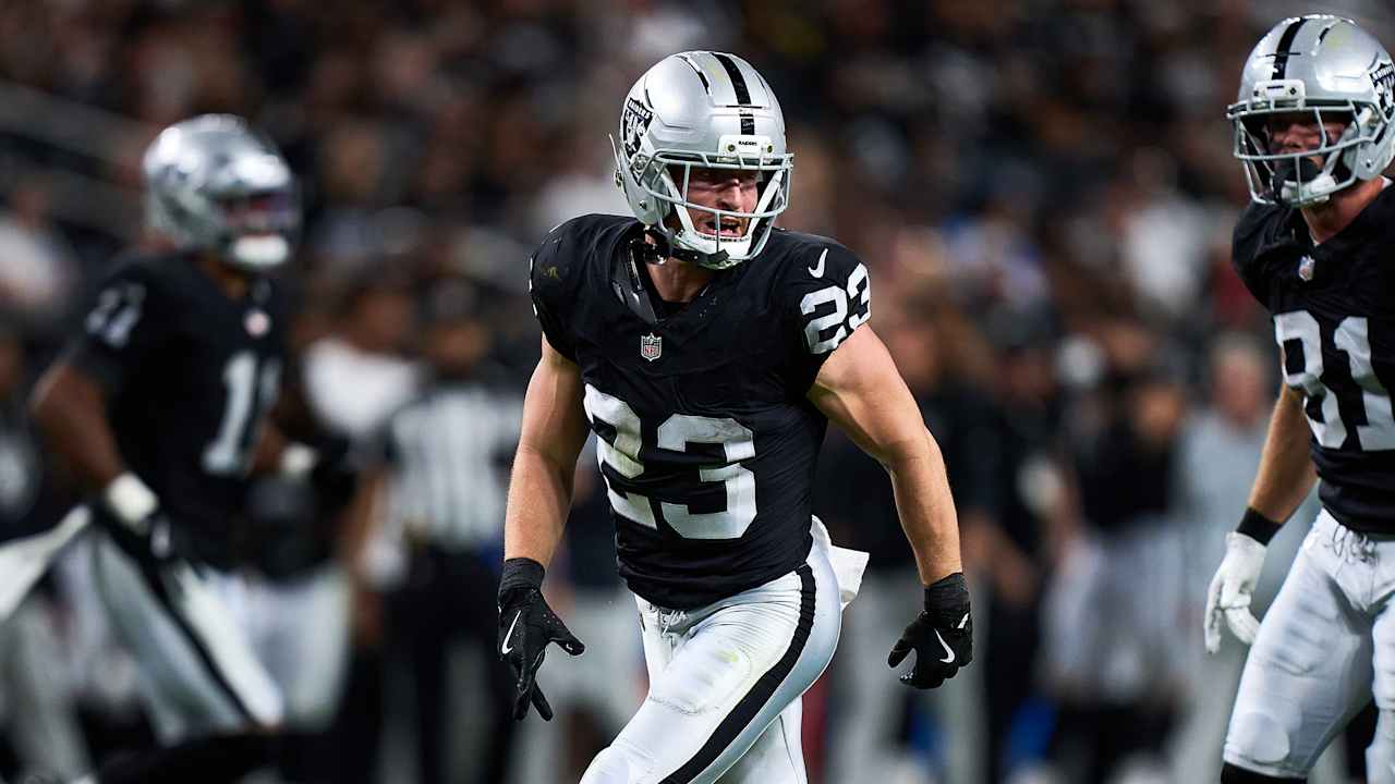 A glue guy, hype man and return threat, Dylan Laube wears many hats in the Raiders offense