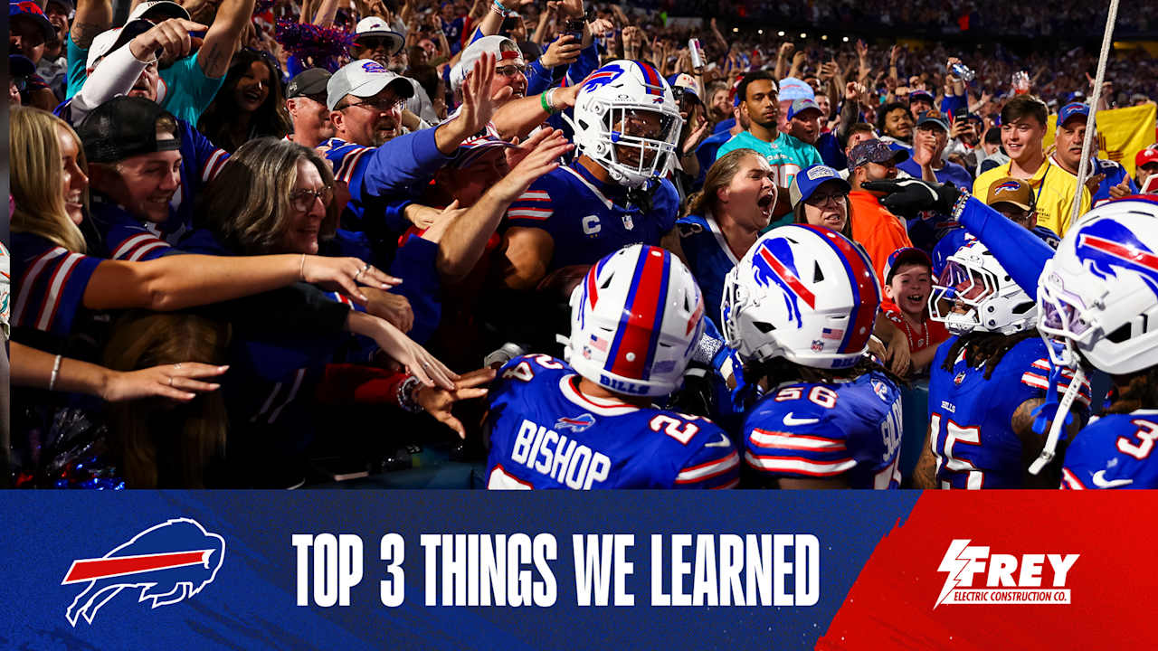 Top 3 things we learned from Bills vs. Dolphins