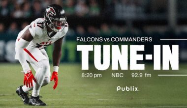 Where to watch Atlanta Falcons vs. Washington Commanders