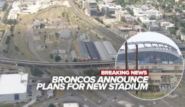 Broncos unveil plans for a privately-funded, retractable-roof stadium in Denver