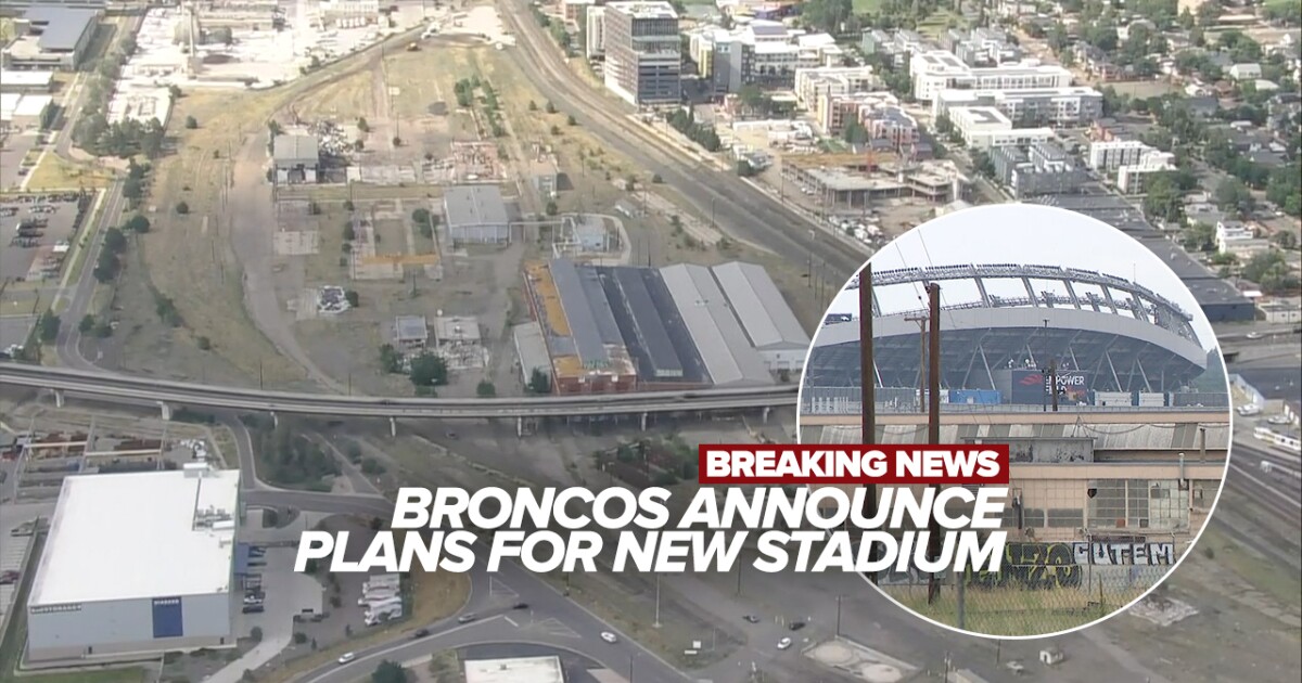 Broncos unveil plans for a privately-funded, retractable-roof stadium in Denver