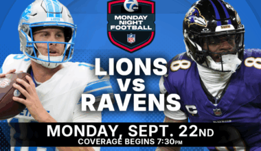Detroit Lions vs. Baltimore Ravens on MNF