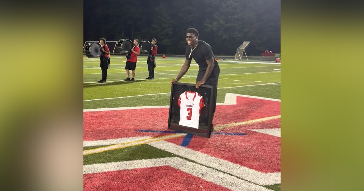 Giants DB Deonte Banks returns to Harford County to receive special honor