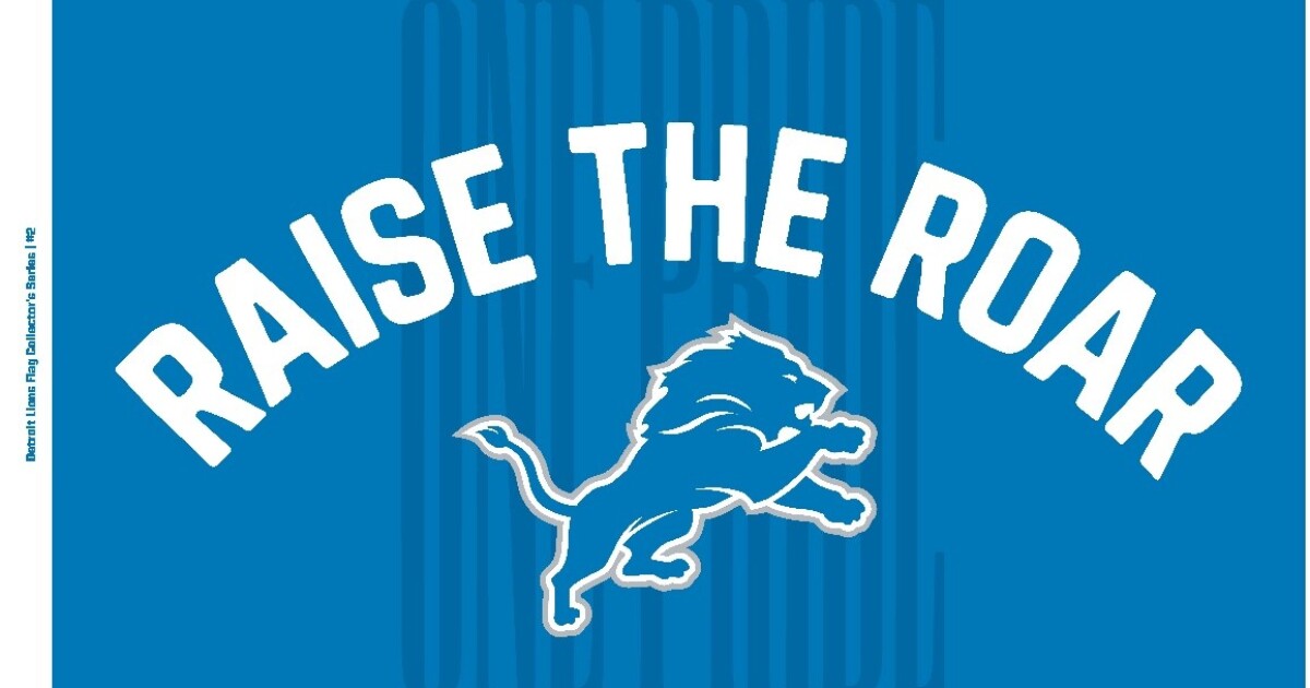 Detroit Lions & Meijer release limited-edition flag to fight food insecurity