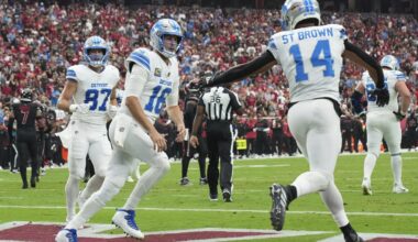 Jared Goff throws 2 TD passes and Lions' defense slows Kyler Murray in 20-13 win over Cardinals