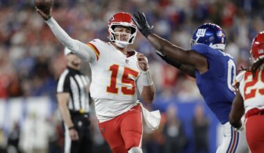 Patrick Mahomes and the Chiefs beat the Giants 22-9 for their first win this season
