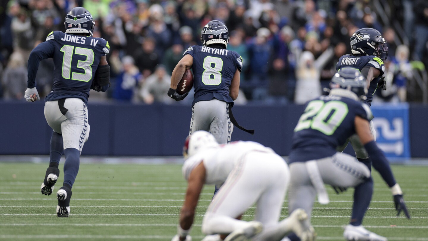 Coby Bryant's pick-6 highlights big day for Seahawks' defense in 16-6 win over Cardinals