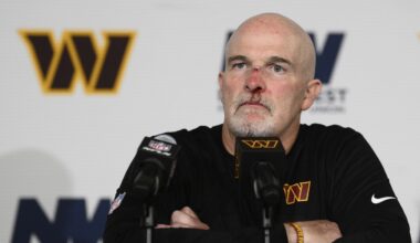 Commanders' Quinn bloodied in sideline collision with Mariota