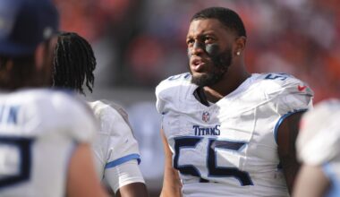 Titans' JC Latham says he'll miss the home opener against Rams