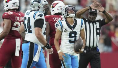 Bryce Young, Panthers come up short with late rally in loss to Cardinals