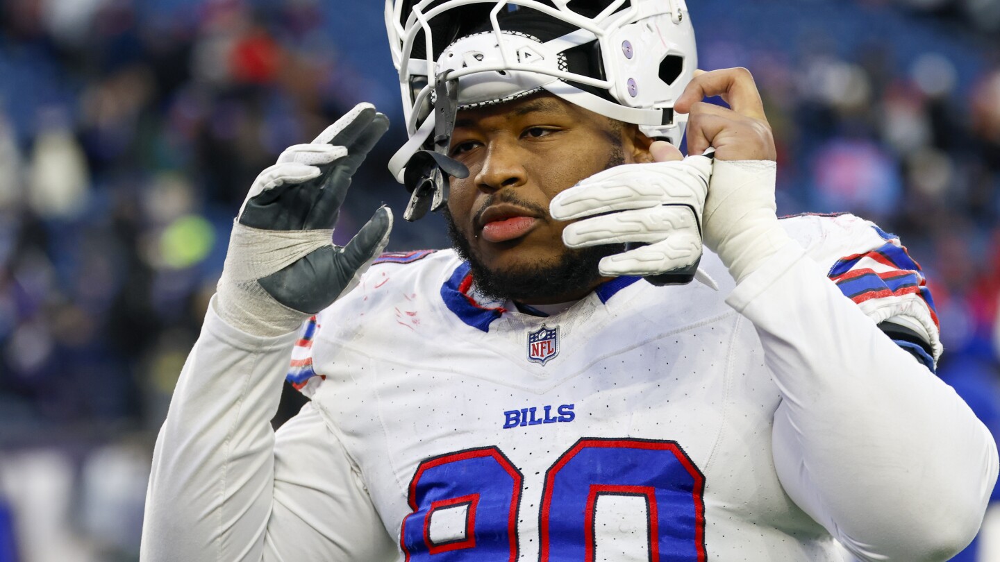 Buffalo Bills' DeWayne Carter out for season after Achilles tendon tear, AP sources say