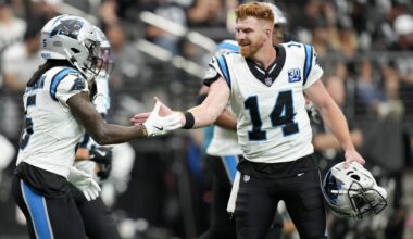Andy Dalton passes for 319 yards and 3 TDs to lead Panthers past Raiders 36-22 for first win