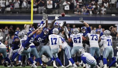 Aubrey ends wild Prescott-Wilson duel with FG as time expires in OT as Cowboys top Giants 40-37