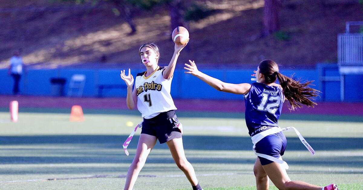 San Pedro flag football QB Madison Adrid honors her father's legacy