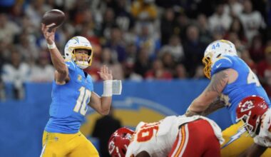 Justin Herbert goes 'Mr. Beast' on Chiefs in Chargers' win in Brazil