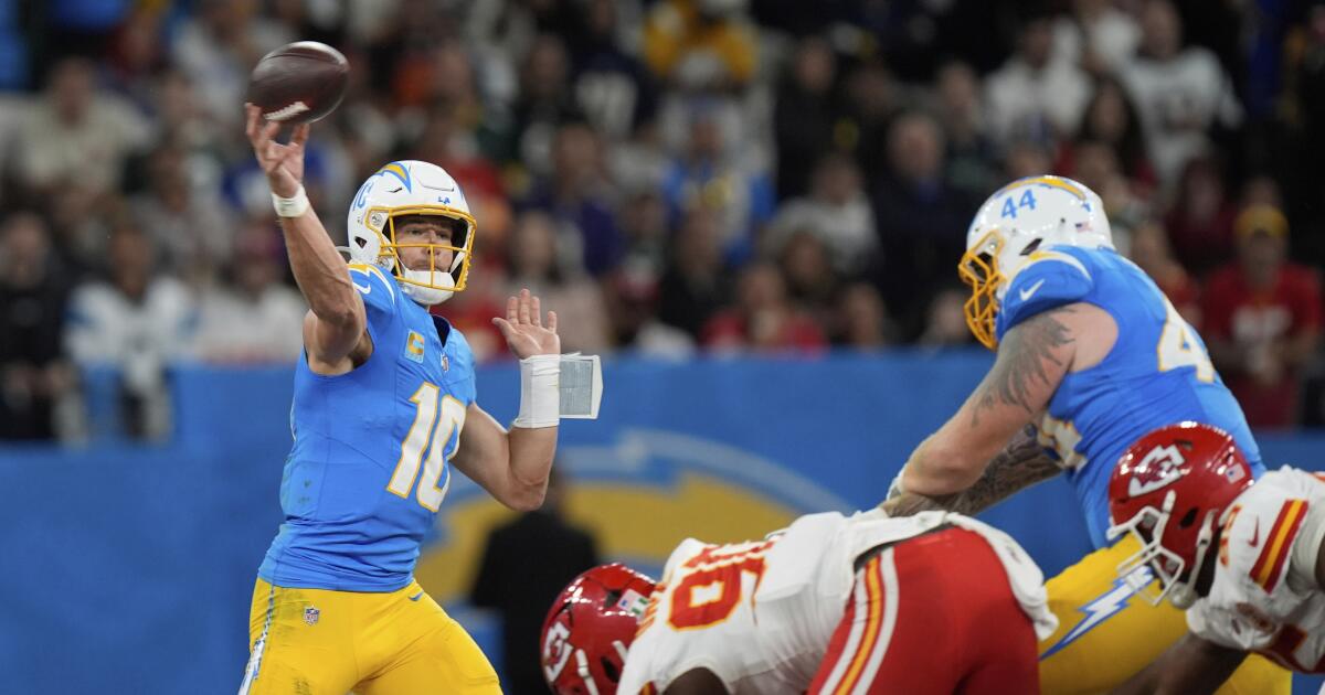 Justin Herbert goes 'Mr. Beast' on Chiefs in Chargers' win in Brazil